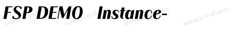 FSP DEMO   Instance字体转换